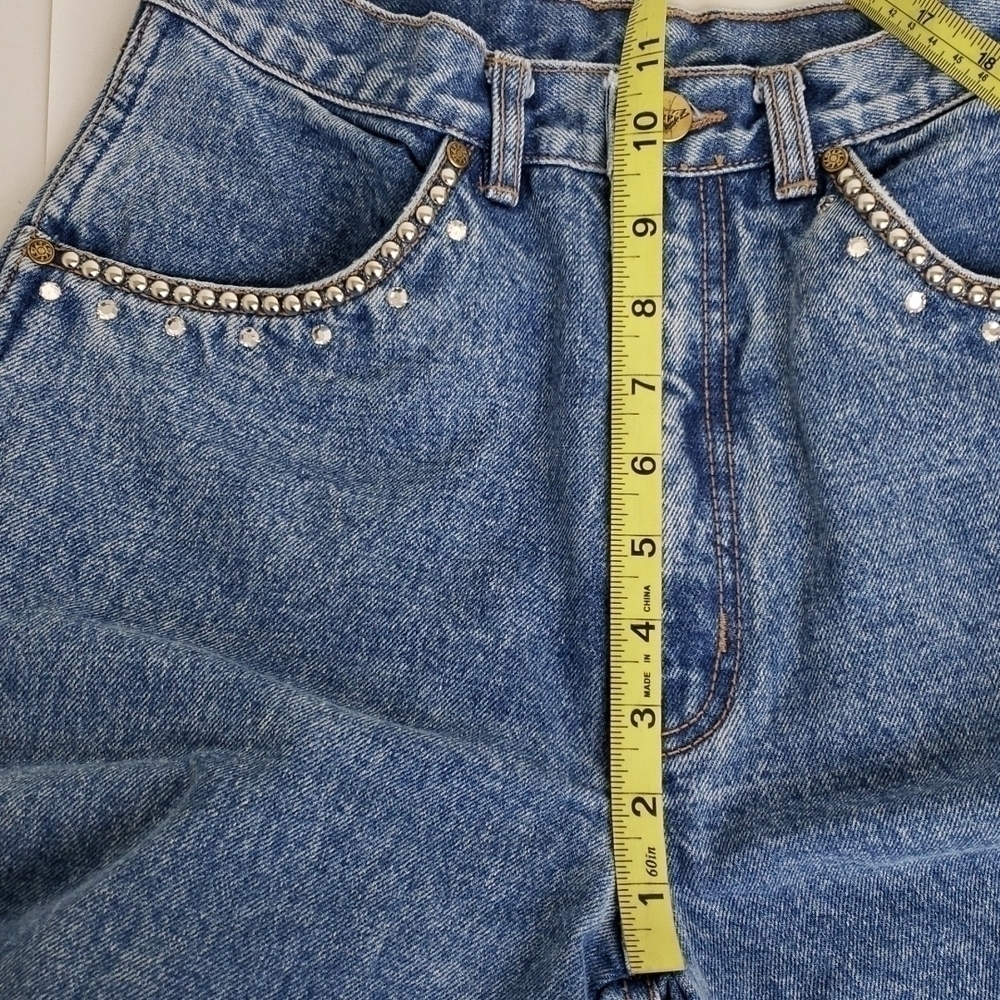 Vintage Rare Pepe Jeans London High Waist Straight Leg Embellished Jeans 26 EUC - Picture 13 of 15